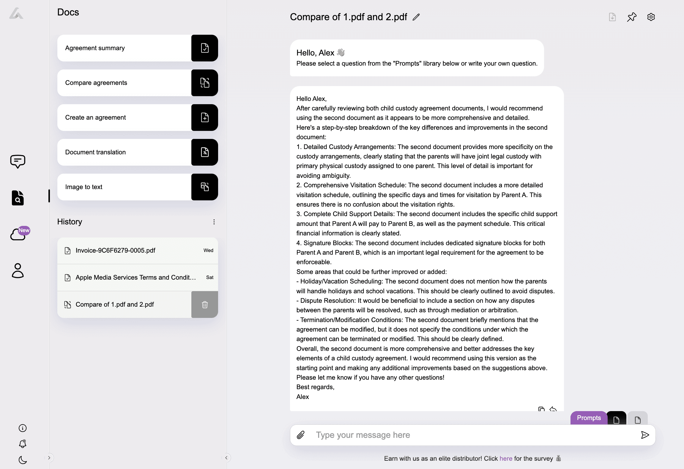 "AI Lawyer providing recent case law relevant to a custody battle query.