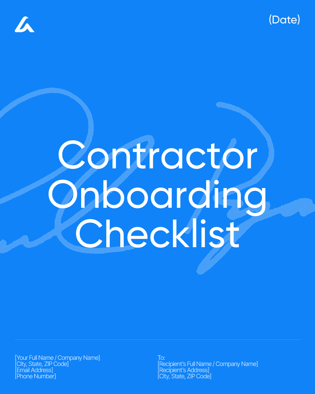Contractor Onboarding Checklist