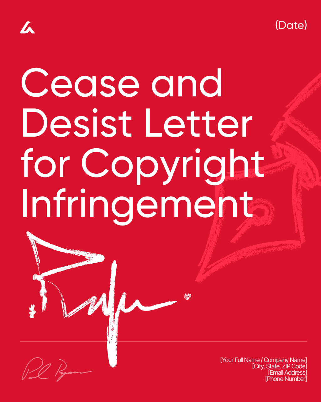 Cease and Desist Letter for Copyright Infringement