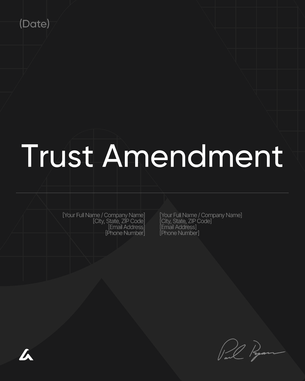 Trust Amendment