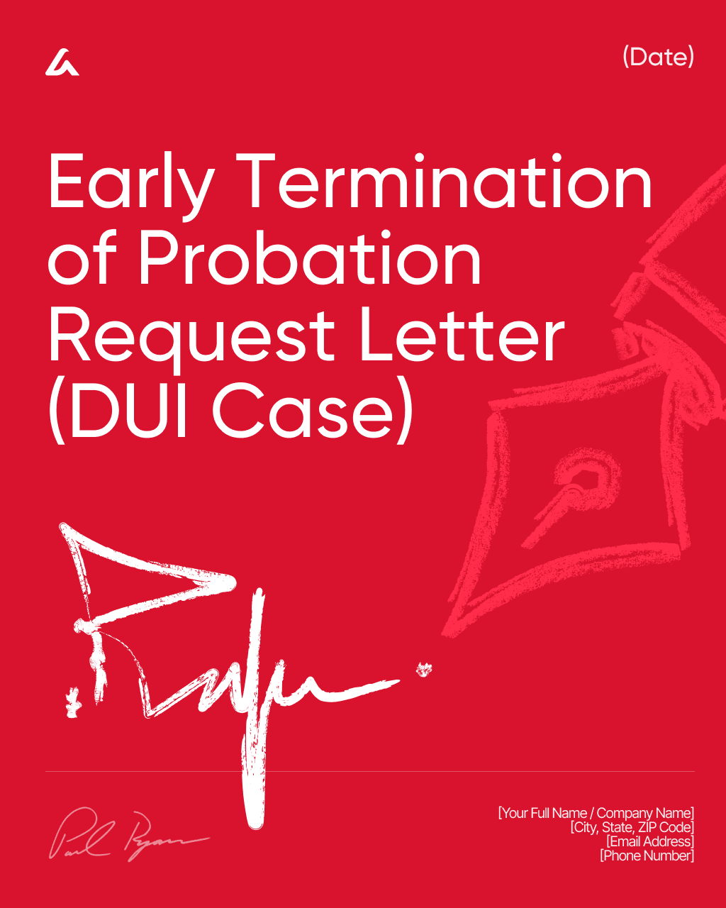Early Termination of Probation Request Letter (DUI Case) Template