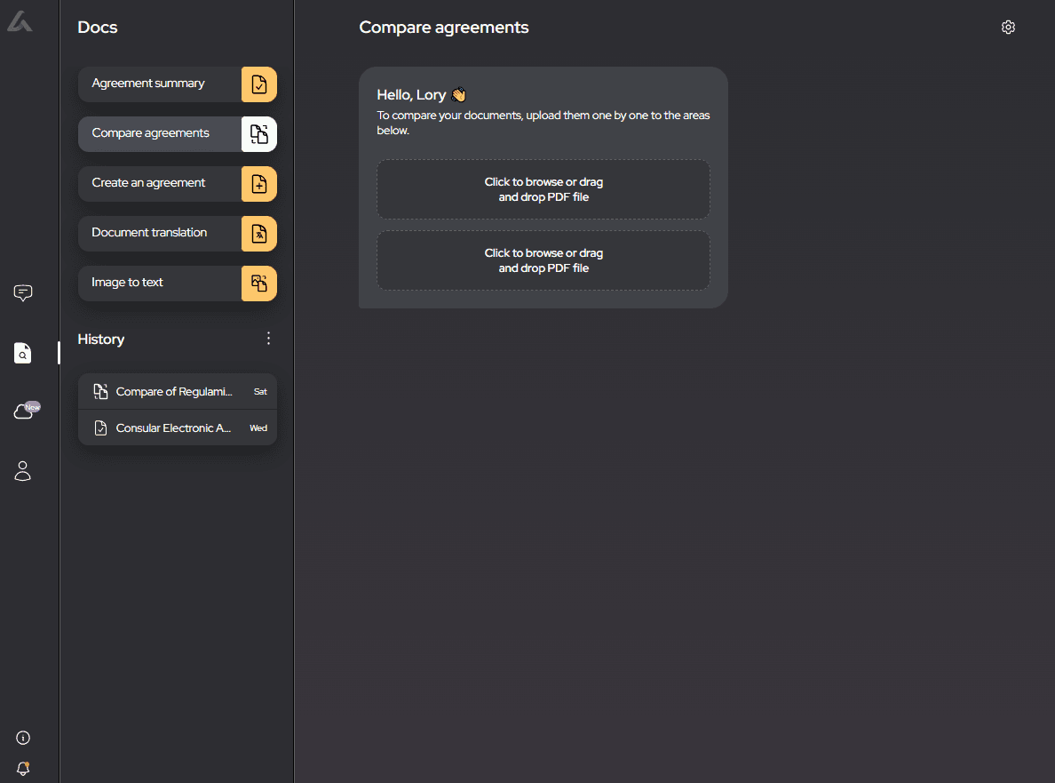 part of ai lawyer system which is connected with docx