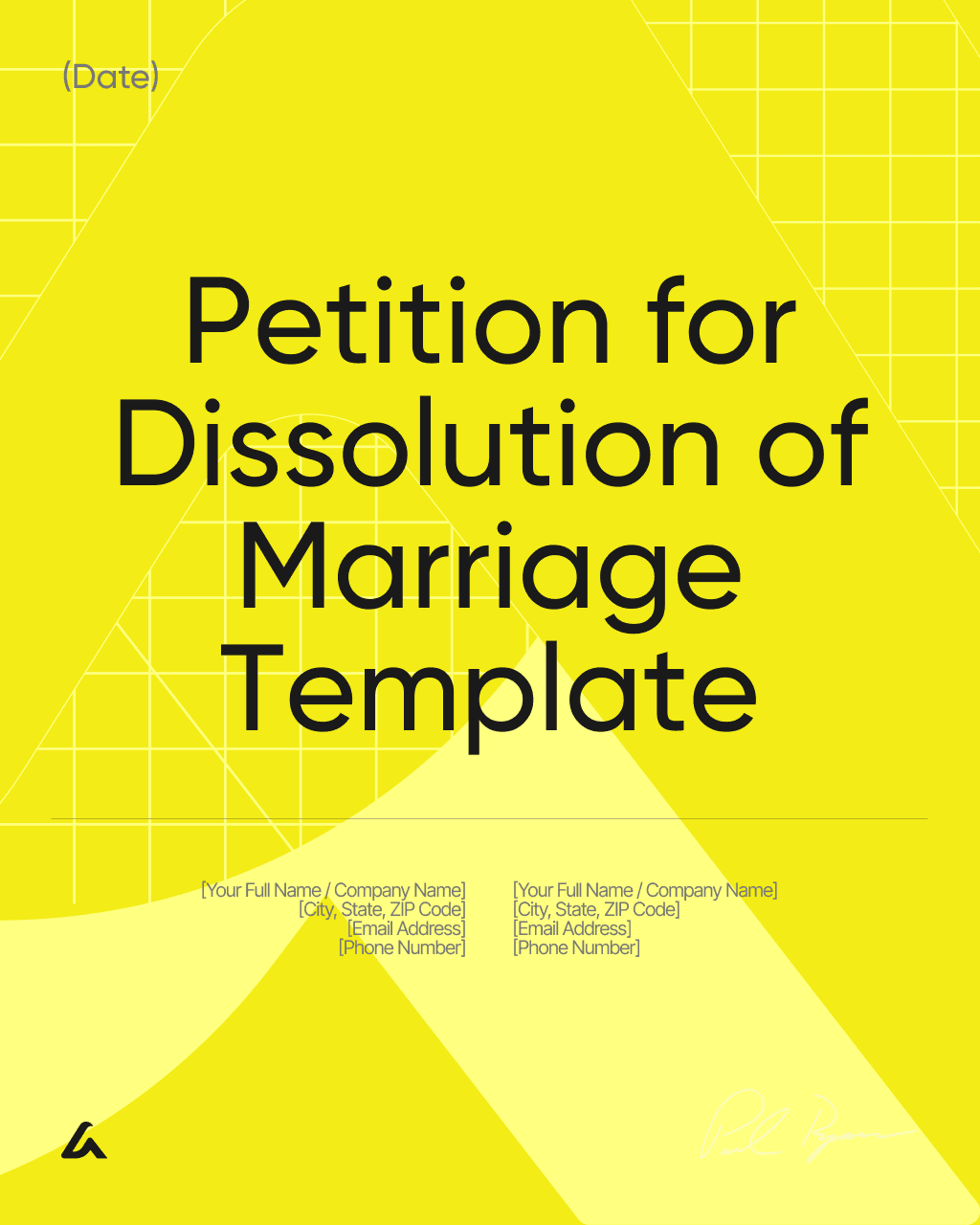 Petition for Dissolution of Marriage Template