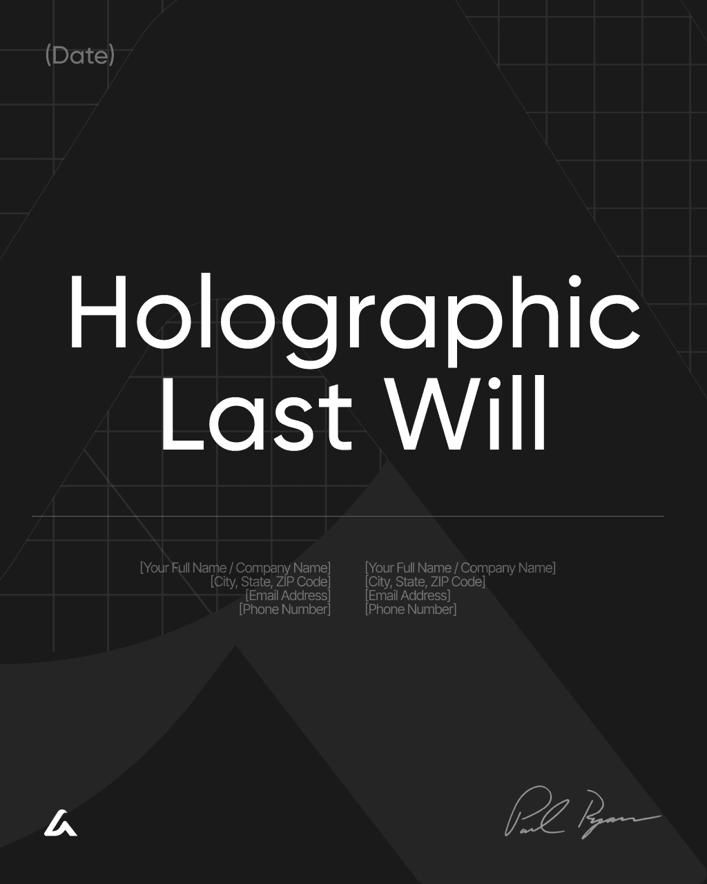 Holographic Last Will