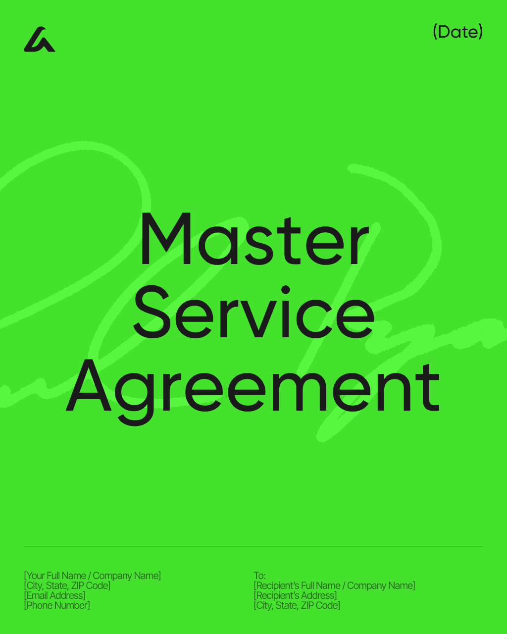 Master Service Agreement