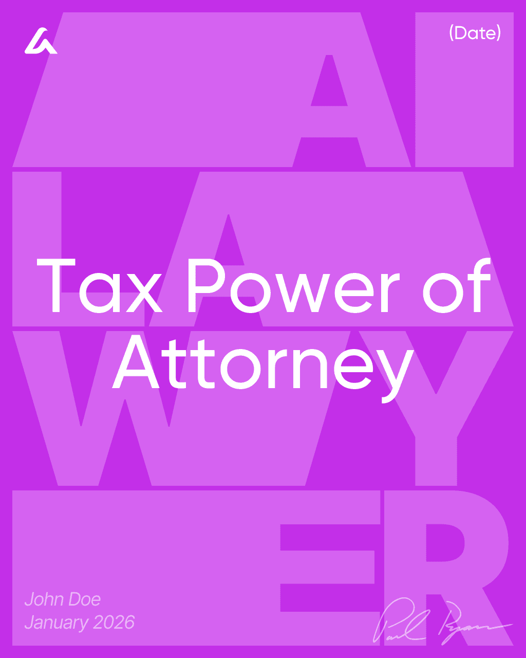 Tax Power of Attorney