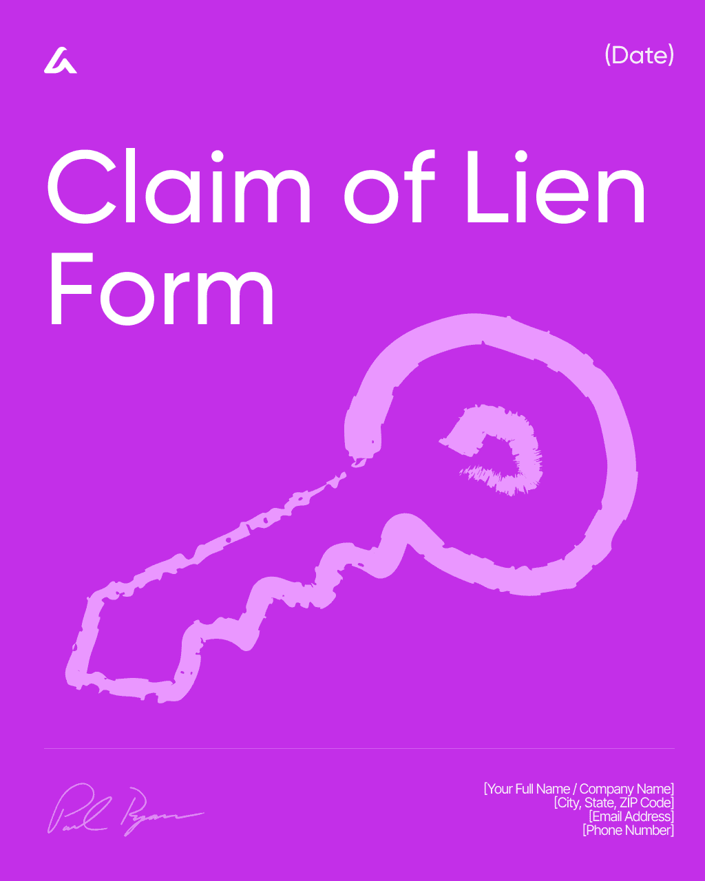 Claim of Lien Form