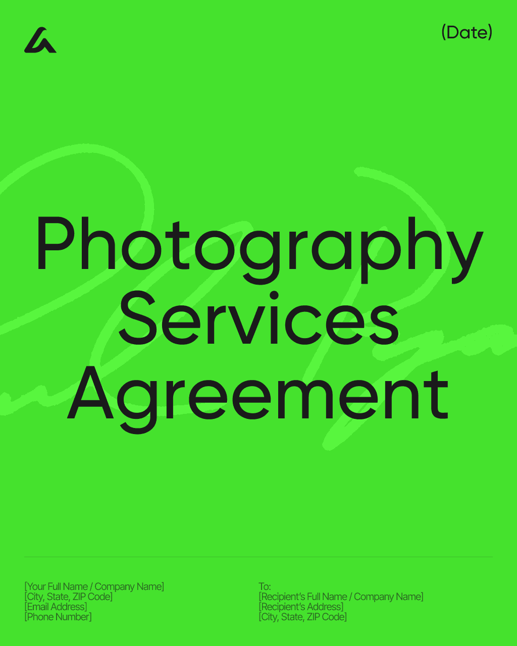 Photography Services Agreement