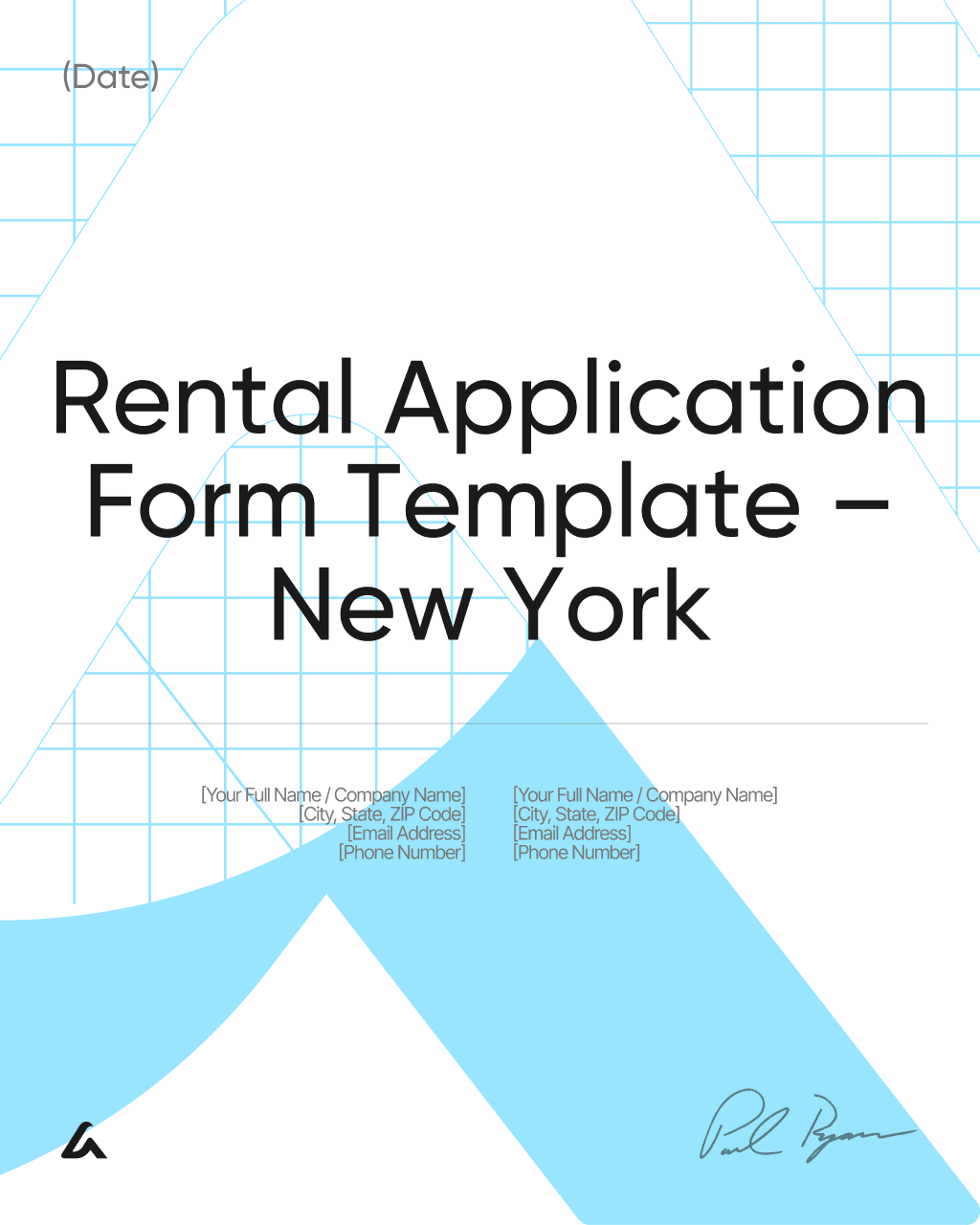 Rental Application Form Template – New York