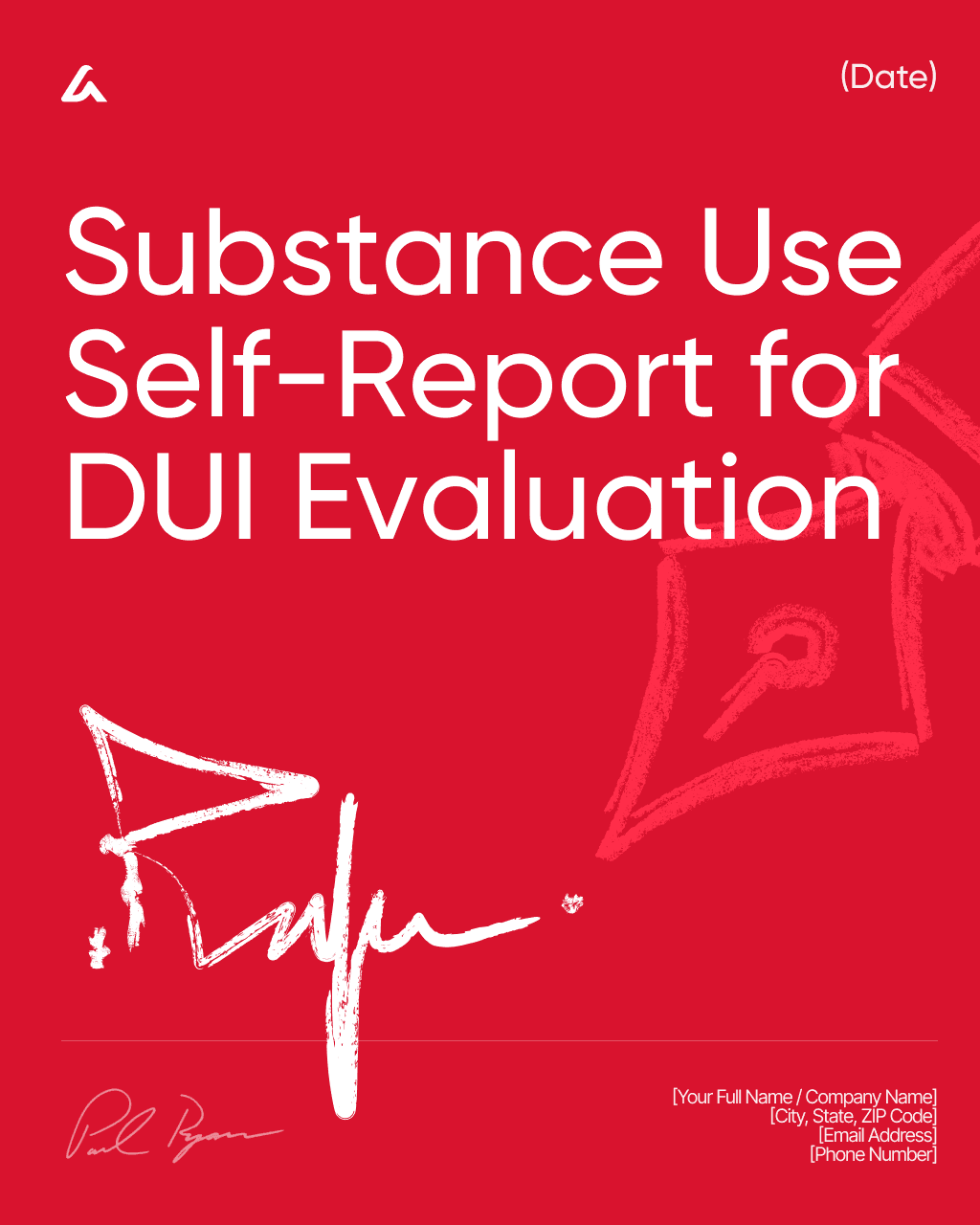 Substance Use Self-Report for DUI Evaluation