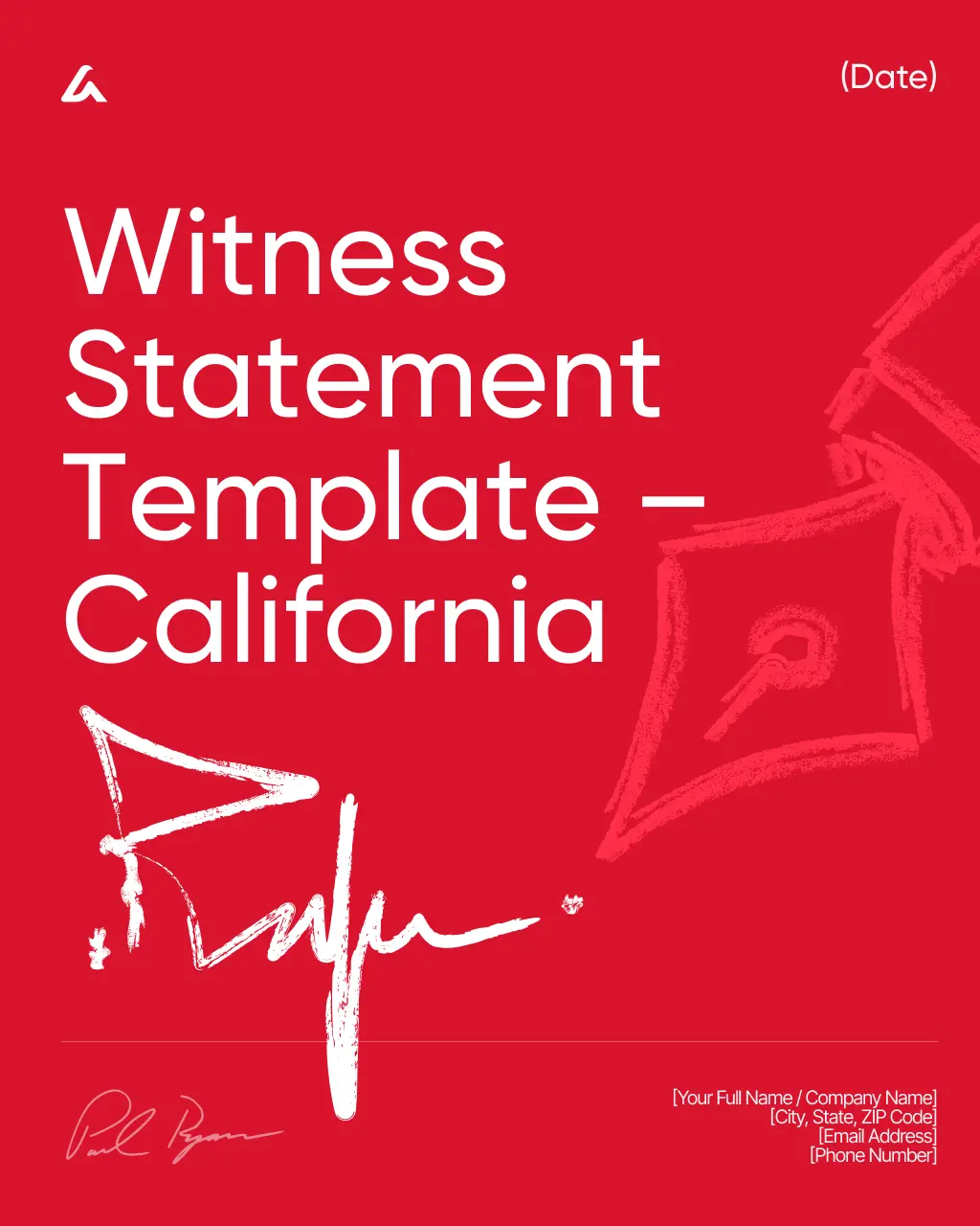 Witness Statement Template – California