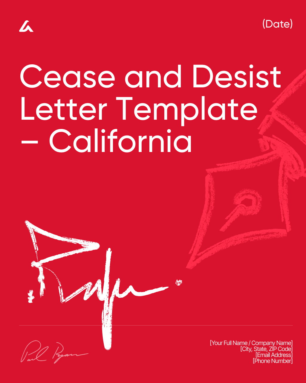 Cease and Desist Letter Template – California