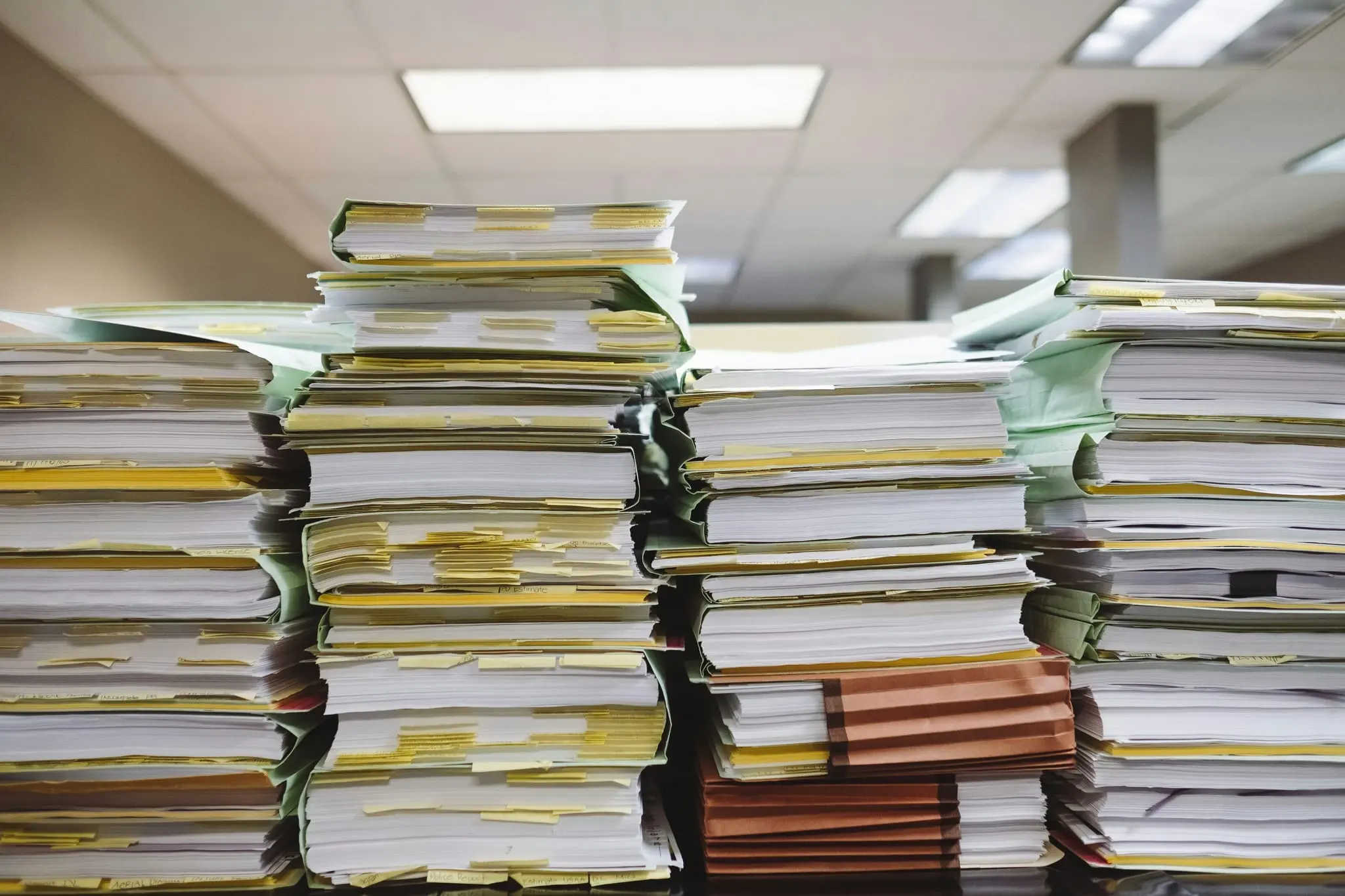 Carefully collected documents and a checklist for preparing the application