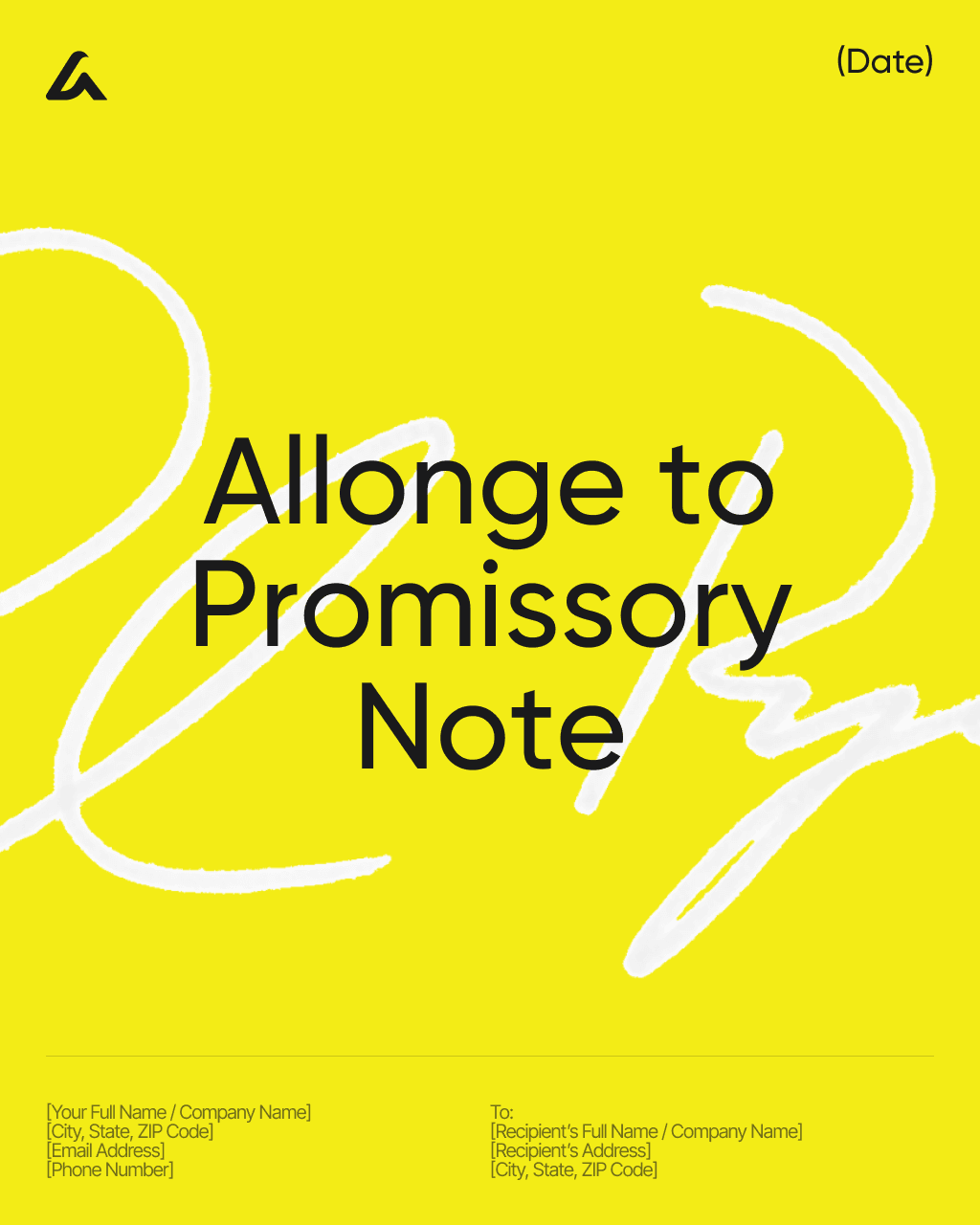Allonge to Promissory Note