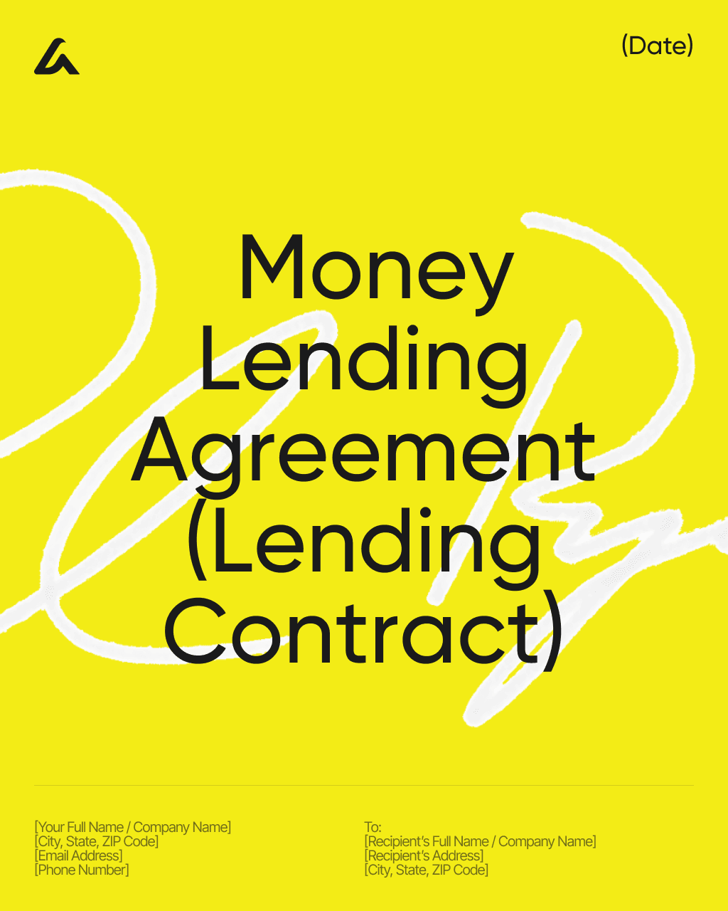 Money Lending Agreement (Lending Contract)