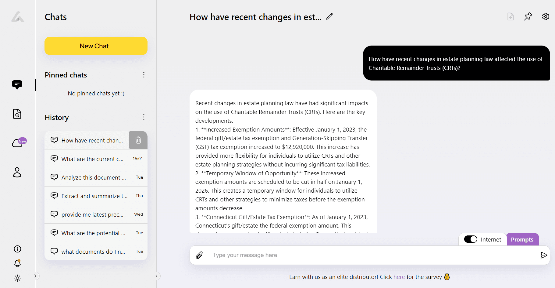 Example request